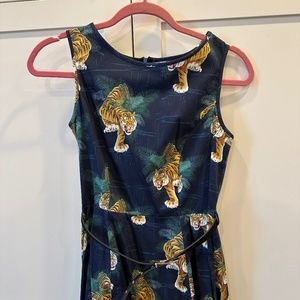 Lady V London tiger print dress